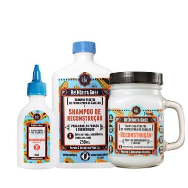 Imagem de Lola Bemdita Ghee Reconstrução Sh 250ml + Masc 350ml + Óleo 50ml - Lol