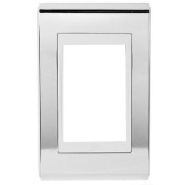 Imagem de  refinatto placa 4x2 3 posições concept branco/prata  - weg