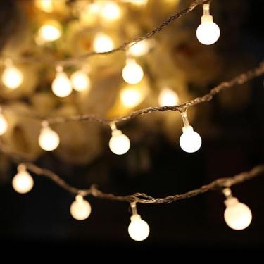 Imagem de Luz de Natal Cordão 10 Lâmpadas Incandescentes 100 LEDS Warm Fio Arame