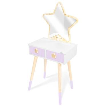 Imagem de Penteadeira Infantil de Madeira Estrela Tamanho G - Eita Casa Perfeita