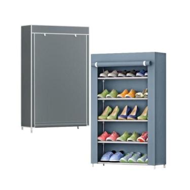 Imagem de Sapateira 5 Prateleiras Para Organizar 15 Pares Sapatos Calç - Staremc