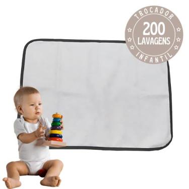 Imagem de 1 pc Trocador Portátil 70x50 Bebê Absorvente Acolchoado Multiuso - Tra