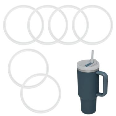 Imagem de Vedações de borracha de tampa de substituição adequadas para Stanley Thirst Quencher H2.0 Copo FlowState de 1,134 g, selo de silicone para alimentos sem vazamento - Mantenha seu copo mais quente ainda