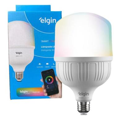 Imagem de Lampada Led Rgb Bulbo 30w Inteligente Smart Wi-fi Elgin, Super Bulbo