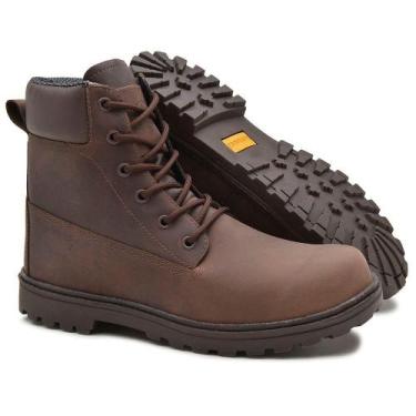 Imagem de Bota Adventure Cano Alto Mata Atlântica de Zíper Marrom - Kallucci, Ma