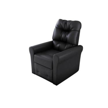 Imagem de Poltrona do Papai Reclinável Clio Sintetico Preto Matrix