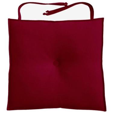 Imagem de Almofada Para Cadeira 40x40cm Moond - Vinho - FASTLAR