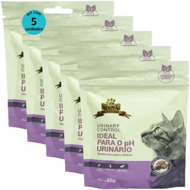 Imagem de Kit 5 Snacks Hana Healthy Life Urinary Control P/ Gatos Adultos- 60g