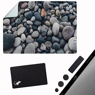 Imagem de Tapete de mouse adesivo - Descole e cole em qualquer superfície - Viagem, fácil de colocar, adesivo para qualquer superfície - Excelente rastreamento - Rochas do rio