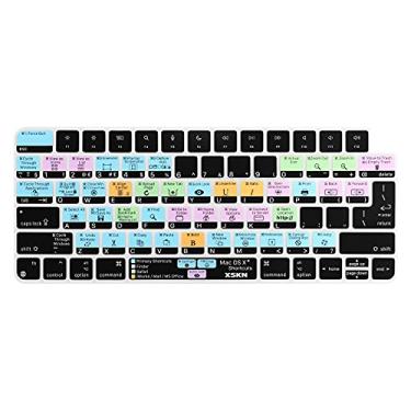 Imagem de XSKN Capa de silicone para teclado de atalho e linguagem para 2021 Chip M1 iMac Magic com Touch ID A2449 Chave de bloqueio A2450 sem teclado numérico (versão EUA e UE macOS OS X) K-380