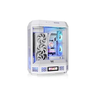 Imagem de The Tower 600 Snow Mid-Tower ATX Capa; 3 painéis de vidro temperado; suporte para placa mãe de conector oculto; slots PCI-e rotacionais; CA-1Z1-00M6WN-00; garantia de 3 anos