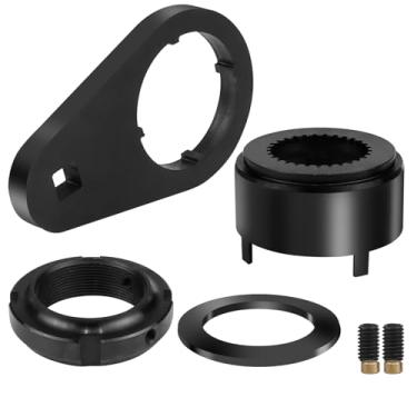 Imagem de Dexepe Kit de retenção de porca de trava de 5ª engrenagem e chave de porca de 5ª engrenagem do eixo principal de 1/5.1 cm compatível com Dodge RAM 2500 3500 4WD 1994-2004 Cummins NV4500 Transmissão