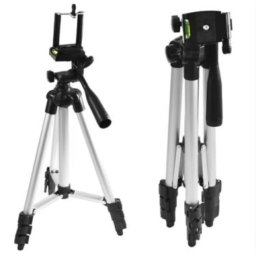 Imagem de Tripé Profissional Universal Para Celular e Câmera 1,3M Com Bolsa De Transporte Tripod Pedestal Com Regulagem Com Termo de Garantia 9 Meses