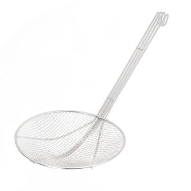 Imagem de Coador de Aranha, Colher de Aranha, Colher Com Fenda, Utensílios de Cozinha Colher de Escumadeira Cabo Longo Concha de Filtro de Arame de Malha Fina de Aço Inoxidável Com Gancho