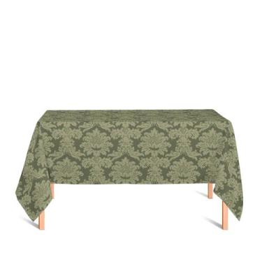 Imagem de Toalha de Mesa Retangular em Tecido Jacquard 100% Poliéster Medalhão V