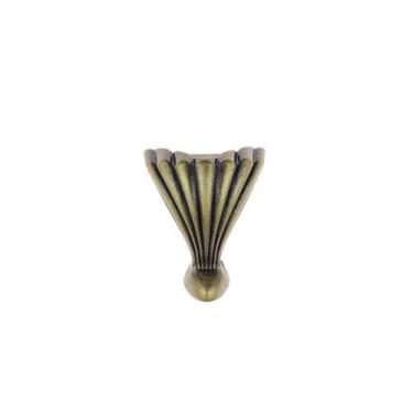 Imagem de Kit 4 Pezinho Metal Concha Grande Decoração Sereia Caixas Mdf Bandeja 