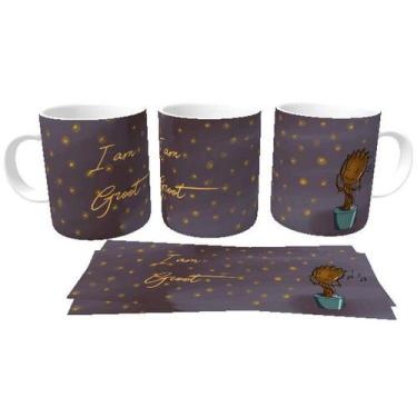 Imagem de Caneca Cerâmica copo  Guardiões da Galáxia I am Groot - Empório Dutra