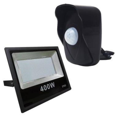 Imagem de Kit sensor de presenca 180qa26m  externa pt + refletor 400w - QUALITRO