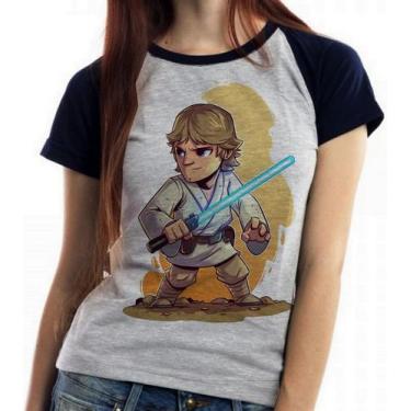 Imagem de Baby look blusa feminina ou Camiseta unissex Star Wars Luke Skywalker 
