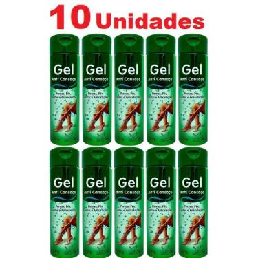 Imagem de Atacado 10 Gel Massageador Anti Cansaço 220g Perna Pé Costas - San Jul