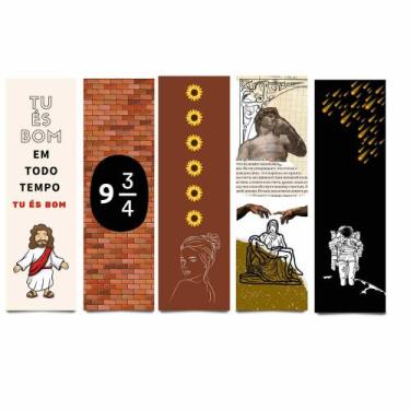 Imagem de Marca Pagina Livro Temáticos Fosco (Religiosos, Harry Potter, Girassol