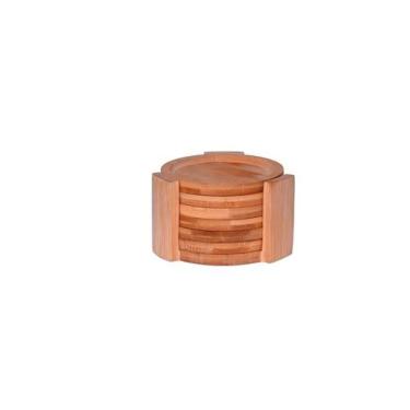 Imagem de Porta Copos Redondo com Suporte Bambu Ecokitchen Mimo Style