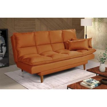 Imagem de Sofá Cama Andorra Suede - Casa Imperial, TerraCota 174