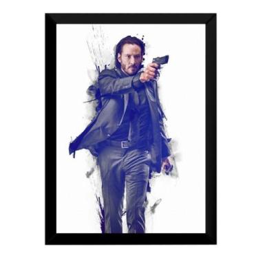 Imagem de Poster John Wick Moldurado Arte Quadro 42x29 - Fanarte