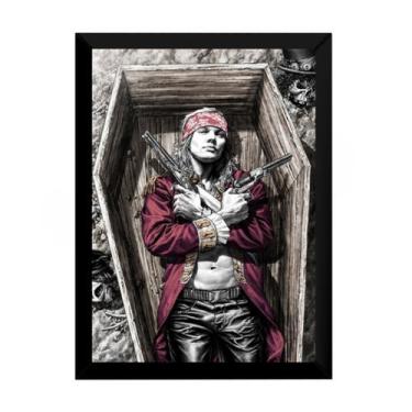 Imagem de Quadro Axl Rose Banda Guns N' Roses Arte Poster Moldurado - Fanarte