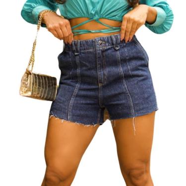 Imagem de Shorts Jeans Feminino Lumini Lara Azul Escuro 2072-Feminino