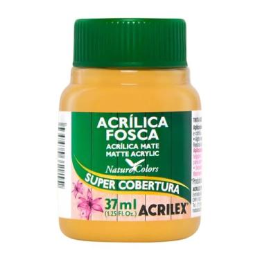Imagem de Tinta acrilica fosca 37ml acrilex escolha a cor, 505 - AMARELO OURO
