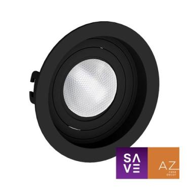 Imagem de Spot Embutir Redondo Recuado Par20 Preto - Save Energy