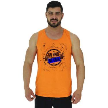 Imagem de Regata Clássica Masculina MXD Conceito No Pain No Gain Halteres, M, La