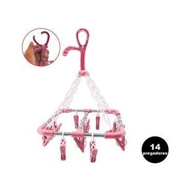 Imagem de Mini Varal Para Peças Pequenas 24x24 Cm 14 Pregadores - Top Rio