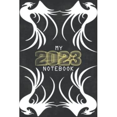Imagem de MY 2023 Notebook: Greek mythology lover notebook gift for all ages/A notepad present for history and legendary stories fans/black journal for ... great gift for men women and teens
