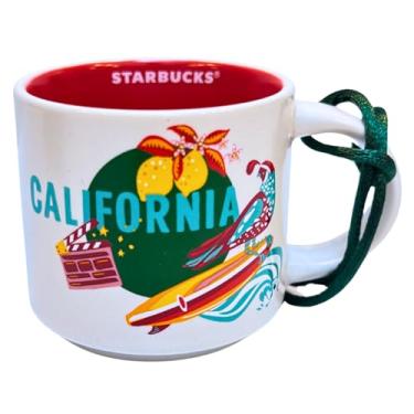 Imagem de Starbucks Caneca de ornamento de cerâmica Demitasse da série Discovery da Califórnia, 59 ml