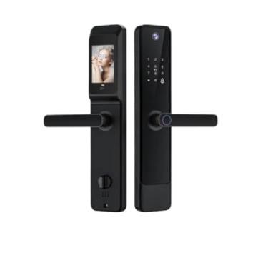 Imagem de Fechadura de porta inteligente eletrônica digital wi-fi com câmera biométrica olho mágico de impressão digital 6068 fechadura de porta inteligente(HK1pro 6068)