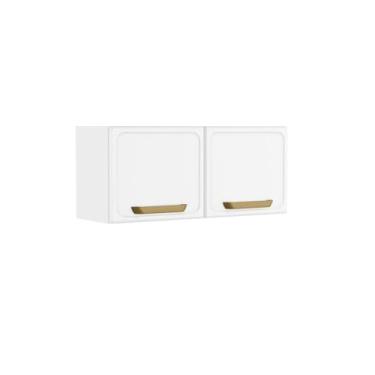 Imagem de Armário Aéreo de Aço com 2 Portas Branco Bella Bertolini