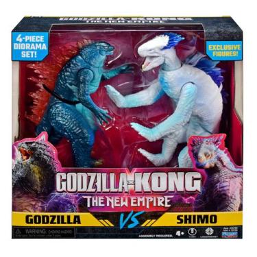 Imagem de 2 Bonecos Godzilla vs Shimo de 15cm com Acessórios  Godzilla
