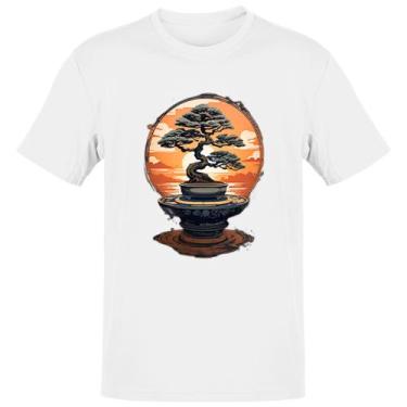 Imagem de Camiseta Unissex Bonsai magico Japao sunset - Alearts, G