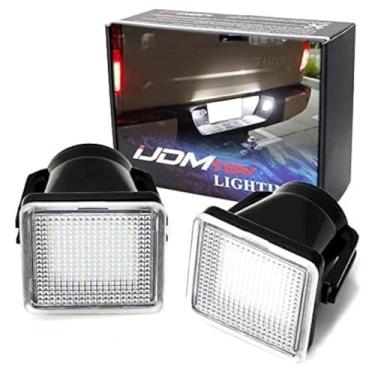 Imagem de iJDMTOY Kit de luz de placa de licença de LED 3W compatível com Toyota Tundra 2014-21 e Toyota Tacoma 2016-23, alimentado por 18 peças de diodos de LED branco xenon