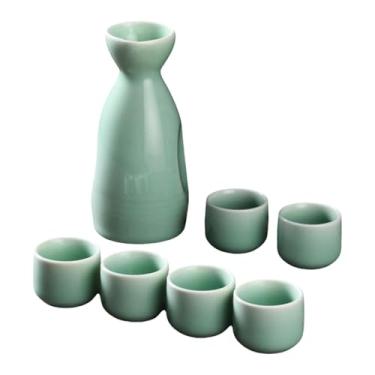 Imagem de WeiLaiKeQi Conjunto de Copos para Bebida Saquê com 6 Peças, Verde