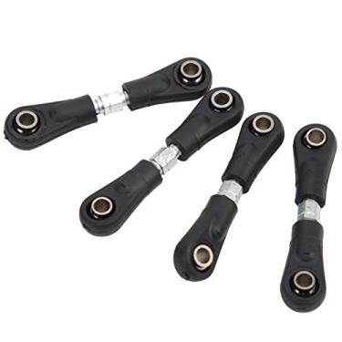 Imagem de Rodote de Controle de Controle Remoto Haste de Carro, o Tiro de Direção de Metal e Plástico Preto 4pcs Substituição por Parafusos Hexáticos M3 para 1/10 RC Carro Plano (46-55)