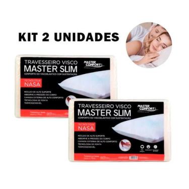 Imagem de Kit 2 Travesseiro Confortável 2D Nasa Original Antialérgico - CONFORTA