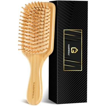 Imagem de Escova de Cabelo GAINWELL de Bambu - Para Crescimento e Todos os Tipos