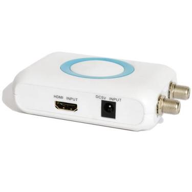 Imagem de Conversor HDMI para RF/RCA Coaxial - Adaptador Modulador VHF
