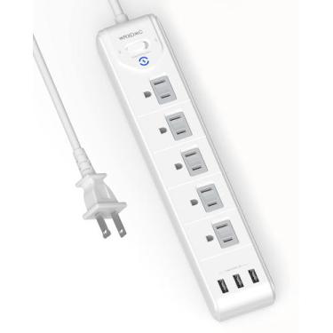 Imagem de Extensor de Tomadas WRXDMC 2 Pinos para 3 Pinos com Cabo de 1,5m e USB