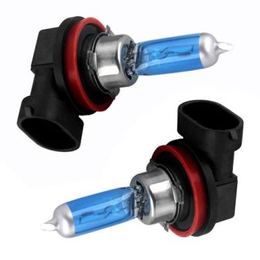 Imagem de Par Lâmpada Super  Branca 12v Farol 5000k - Lagos Importadora, H11