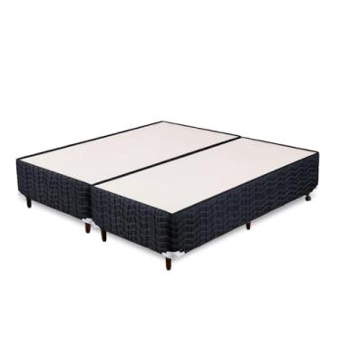 Imagem de Base Cama Box Black Fit Orthocrin Queen Bipartido 158x198x24