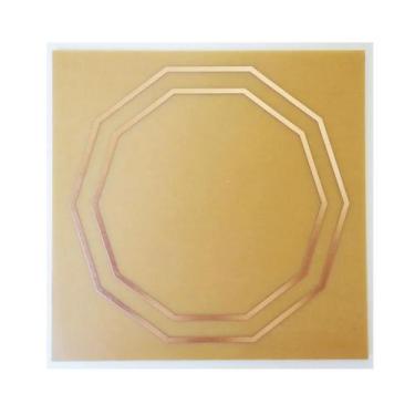 Imagem de Placa Grafico Decágono Duplo M 7x7cm - Radionica Radiestesia - Dhonell